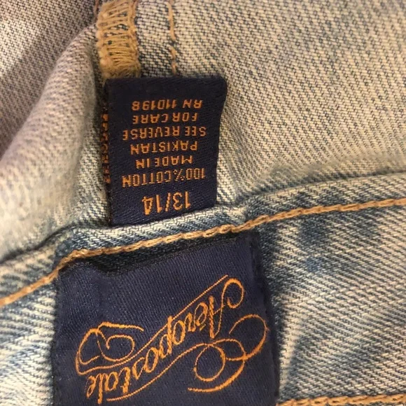 AéRopostale Jean miniskirt size. 13/14 nwot - Picture 3 of 3
